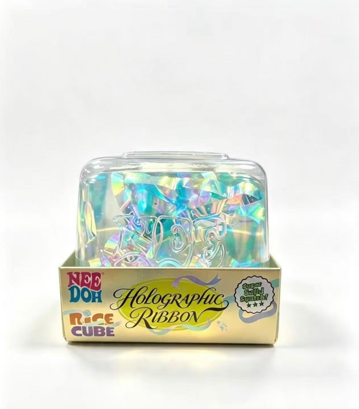 NeeDoh Holographic Ribbon Nice Cube