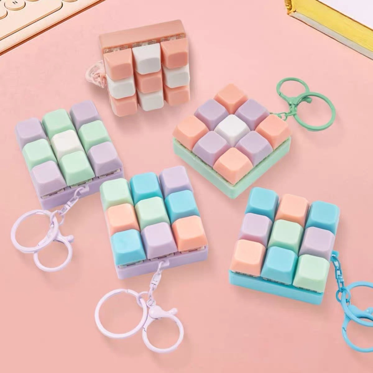 Stress-Relief Keyboard Keychain