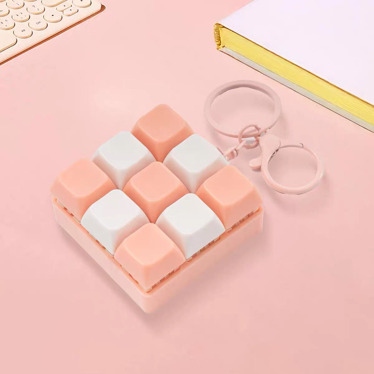 Stress-Relief Keyboard Keychain