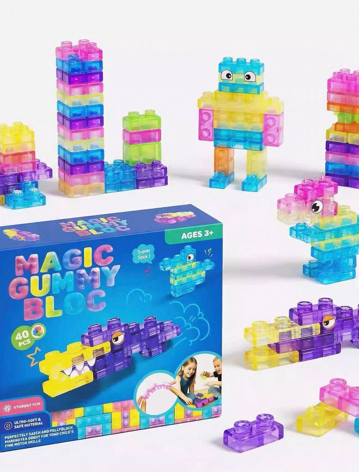 Soft Jelly Magic Gummy Blocks