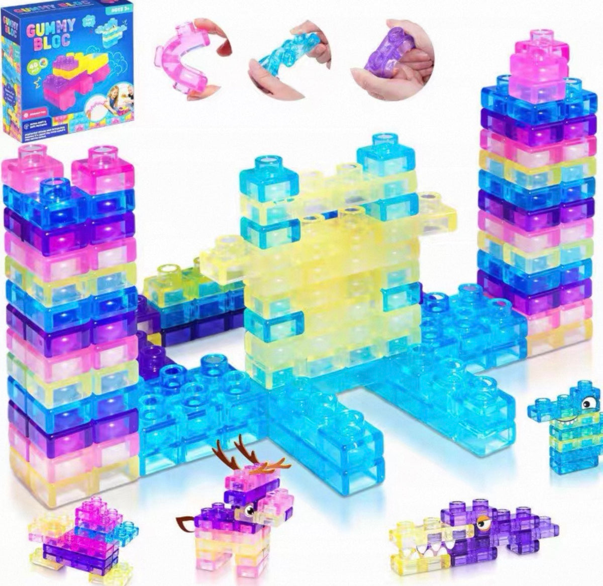Soft Jelly Magic Gummy Blocks