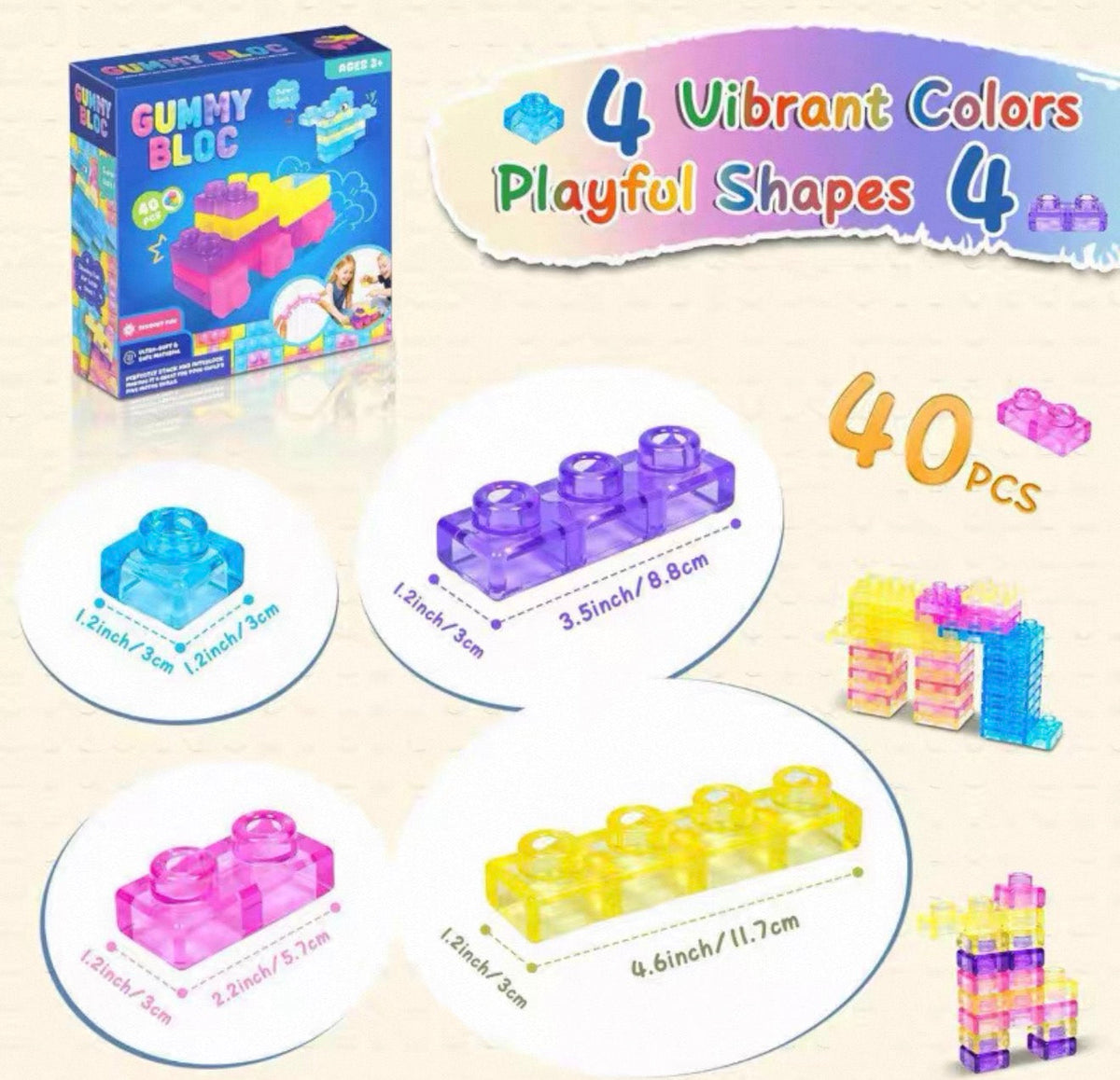 Soft Jelly Magic Gummy Blocks