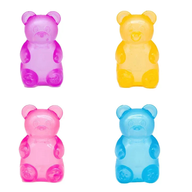 8cm NeeDoh Gummy Bear Squishy Toy, Jelly Filled Slow Rising Stress Relief Fidget Toy（Authentic）