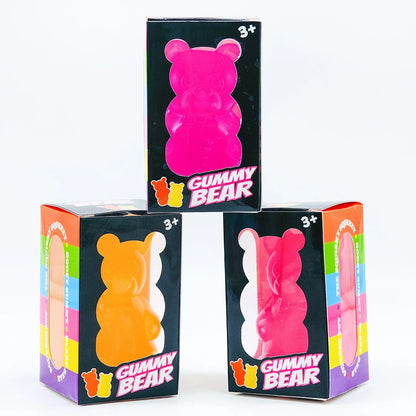8cm NeeDoh Gummy Bear Squishy Toy, Jelly Filled Slow Rising Stress Relief Fidget Toy（Authentic）