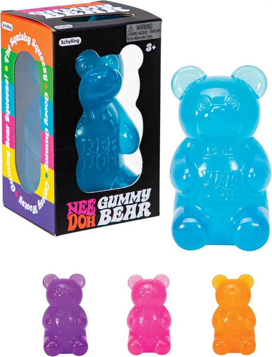 8cm NeeDoh Gummy Bear Squishy Toy, Jelly Filled Slow Rising Stress Relief Fidget Toy（Authentic）